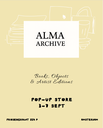 'ALMA ARCHIVE' pop-up store, Prinsengracht 324 F, Amsterdam
